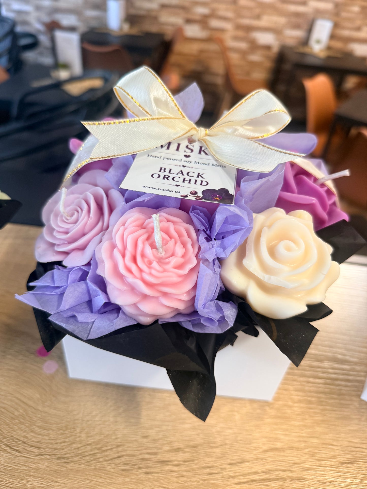 10pcs BOUQUET BLACK ORCHID