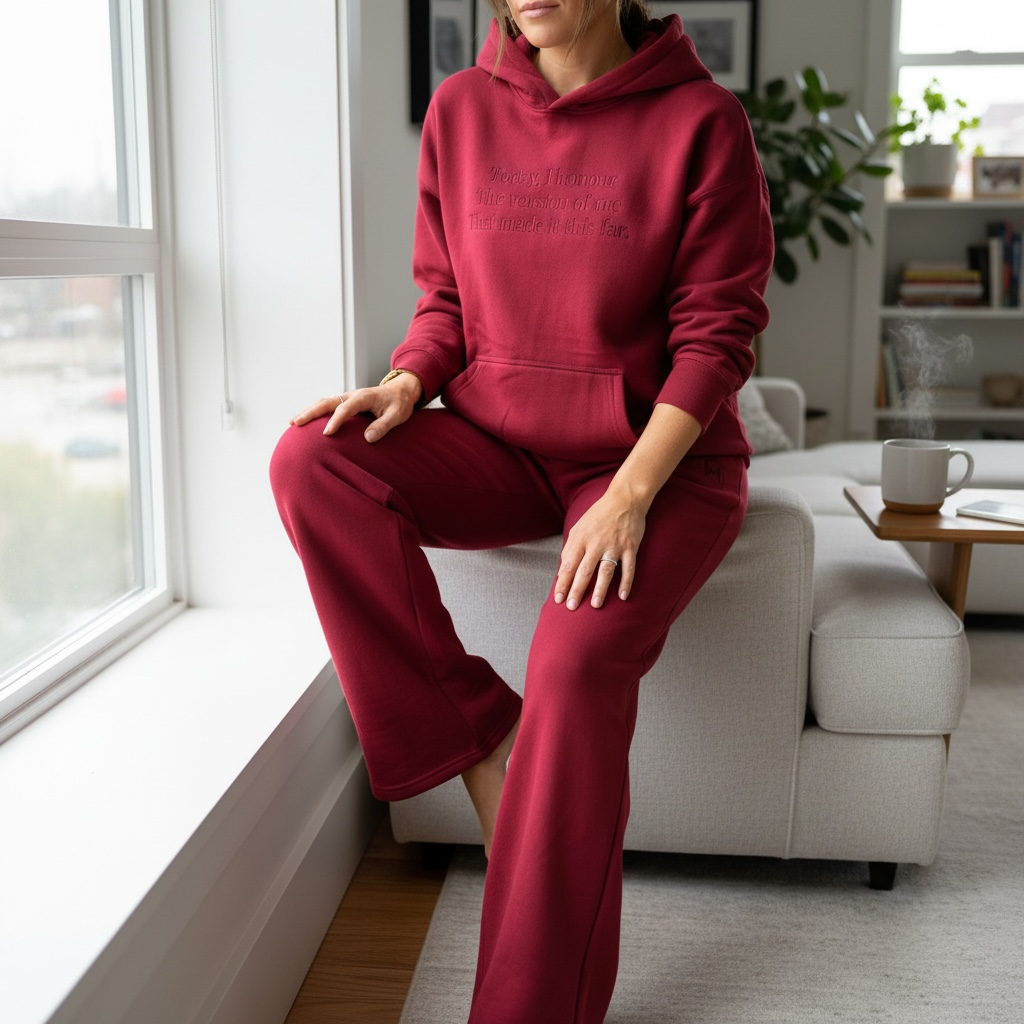Miška Hoodie Set BURGUNDY