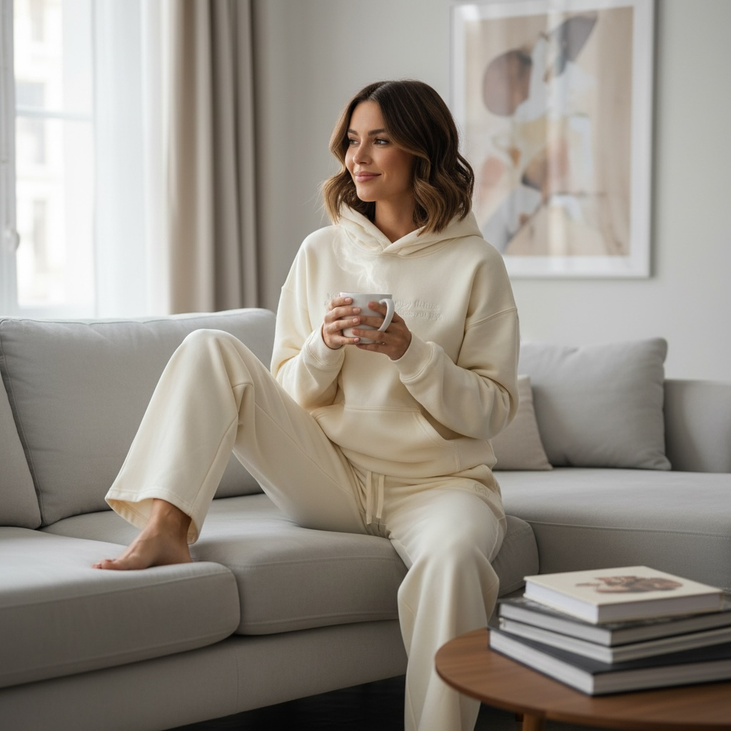 Miška Hoodie Set CREAM
