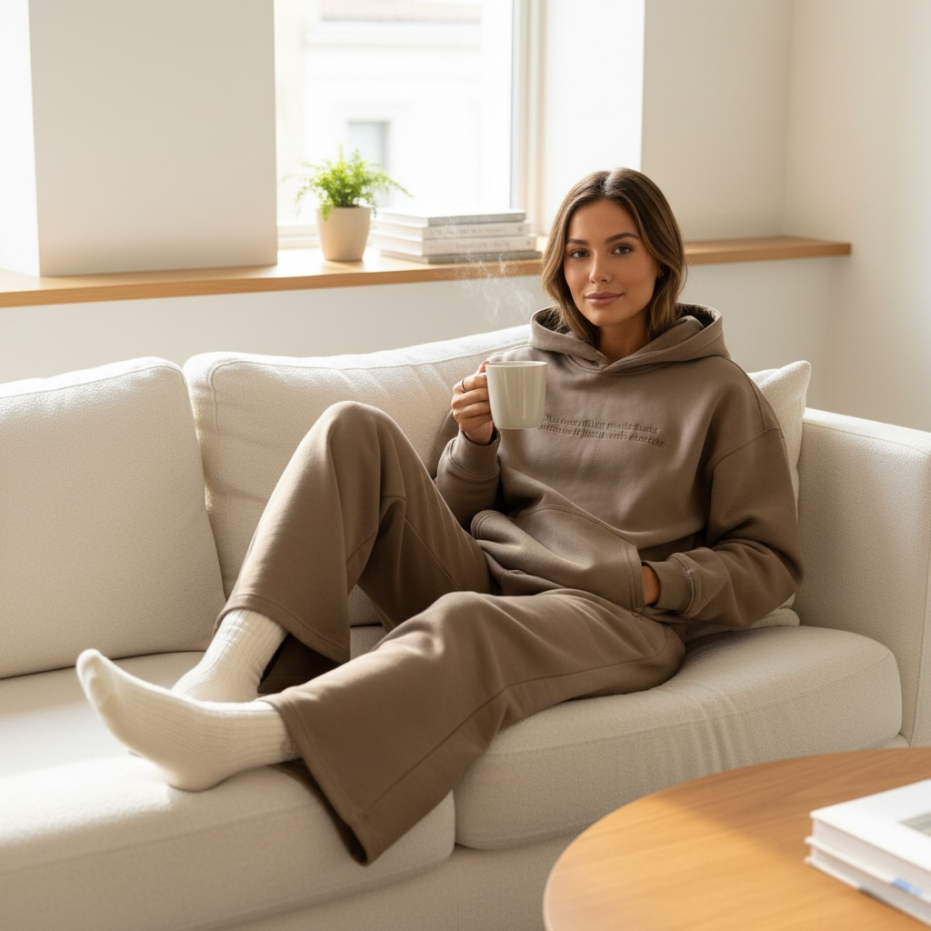 Miška Hoodie Set BEIGE