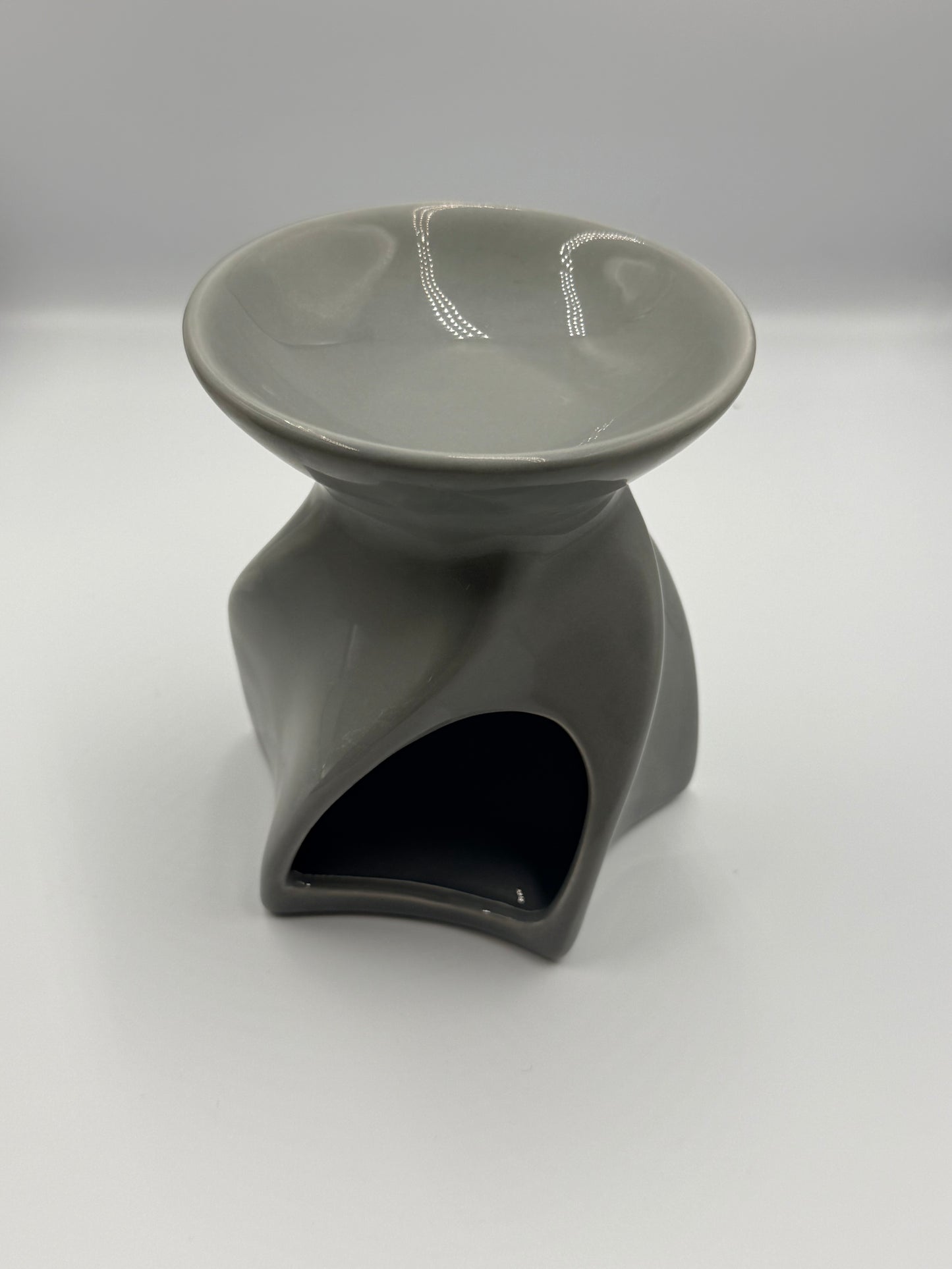 WAX BURNER SWIRL GREY