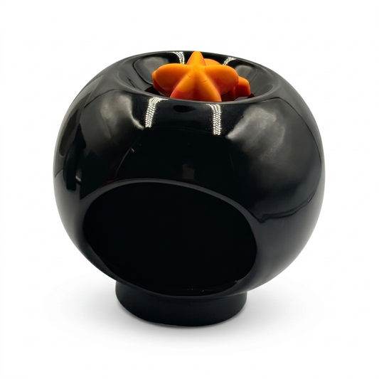 WAX BURNER ROUND BLACK
