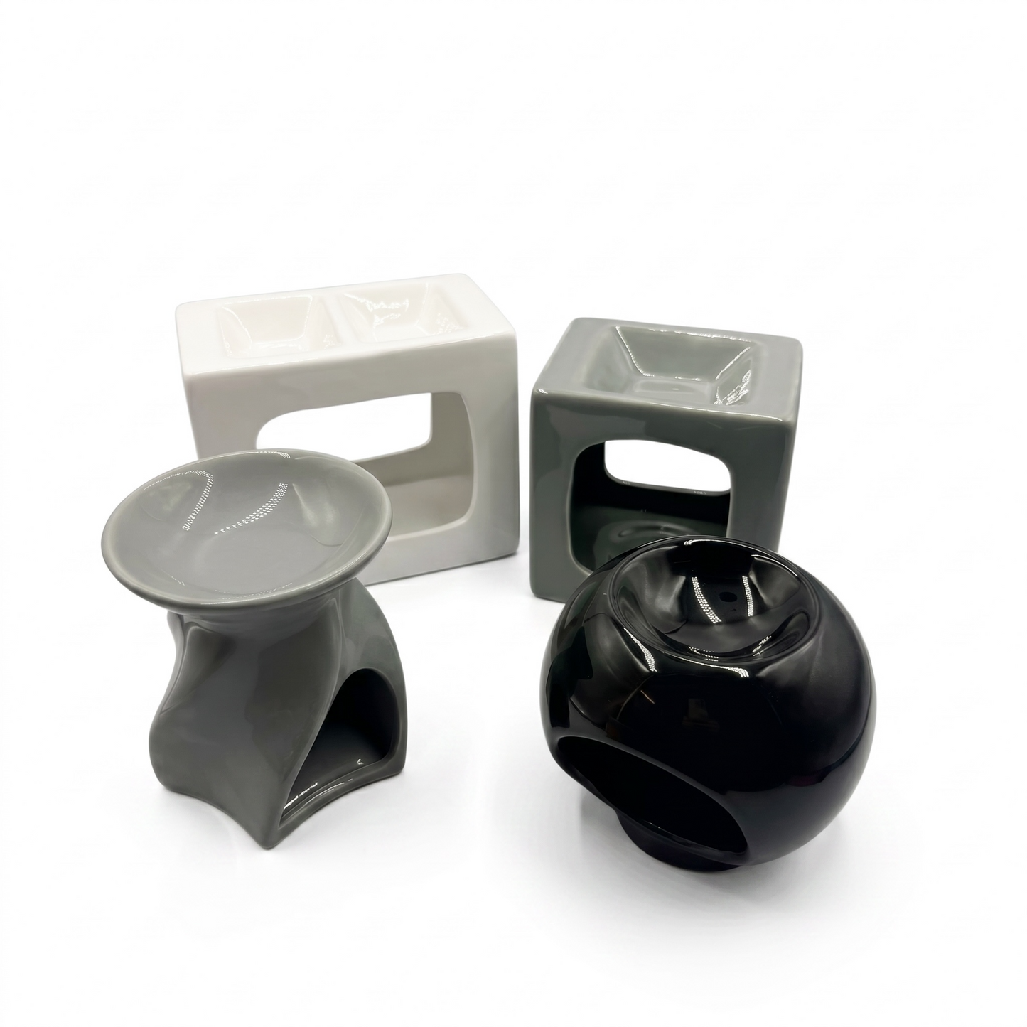 WAX BURNER TWIN WHITE
