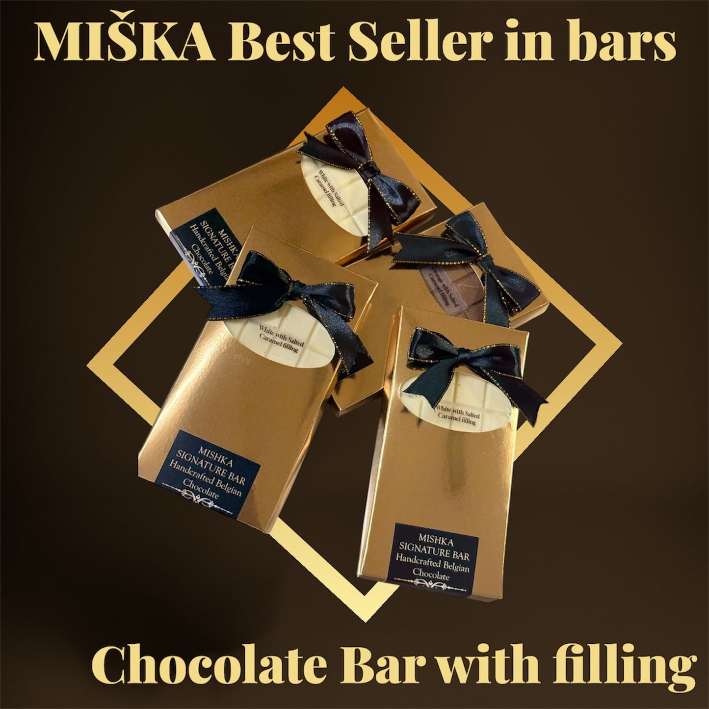 Belgian chocolate with hazelnut & almond praline filling