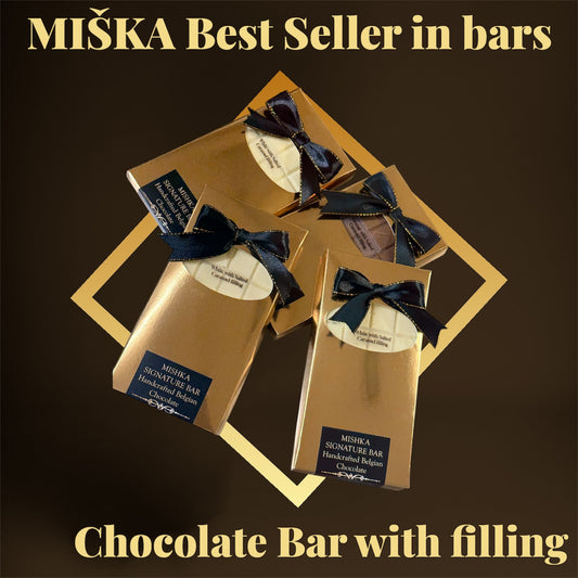 Belgian chocolate with pistachio filling