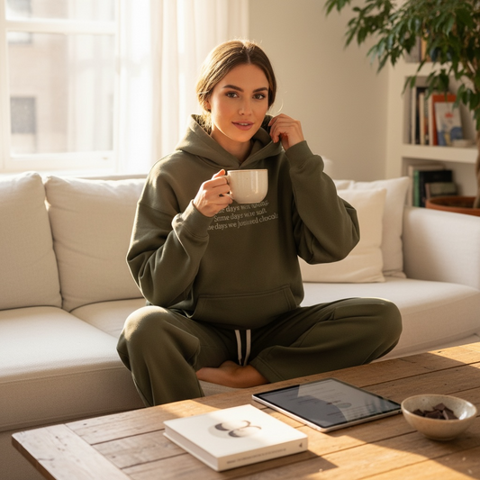 Miška Hoodie Set OLIVE GREEN